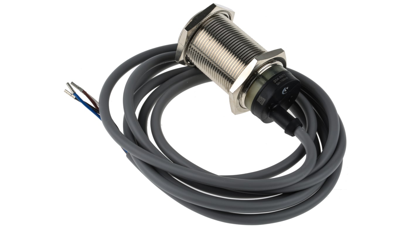 RS PRO Diffuse Reflection Photoelectric Sensor, Barrel Sensor, 1 m Detection Range