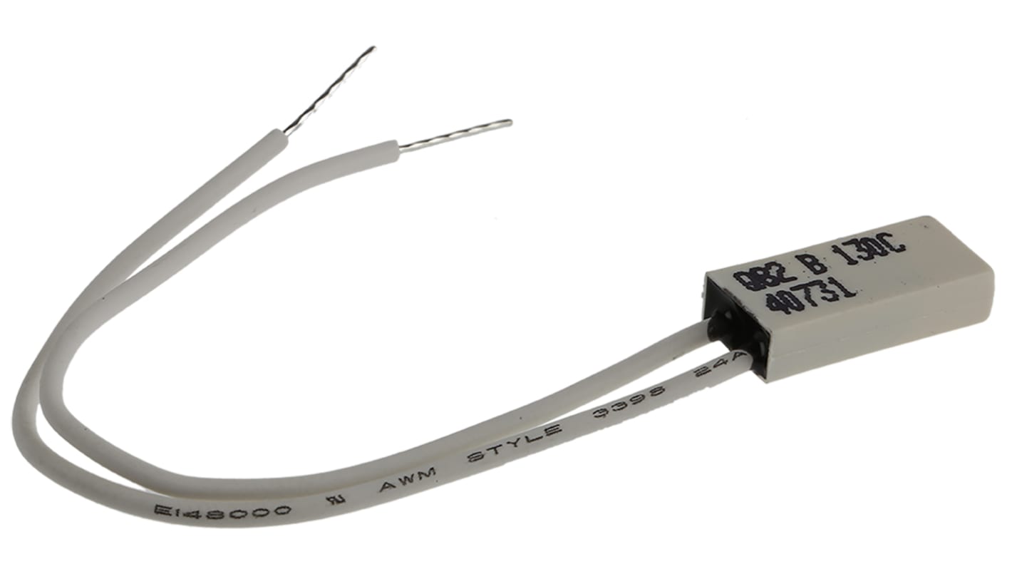 Fusibile termico Limitor, 2,5 A max, +130°C, cavo Radiale 250V ca