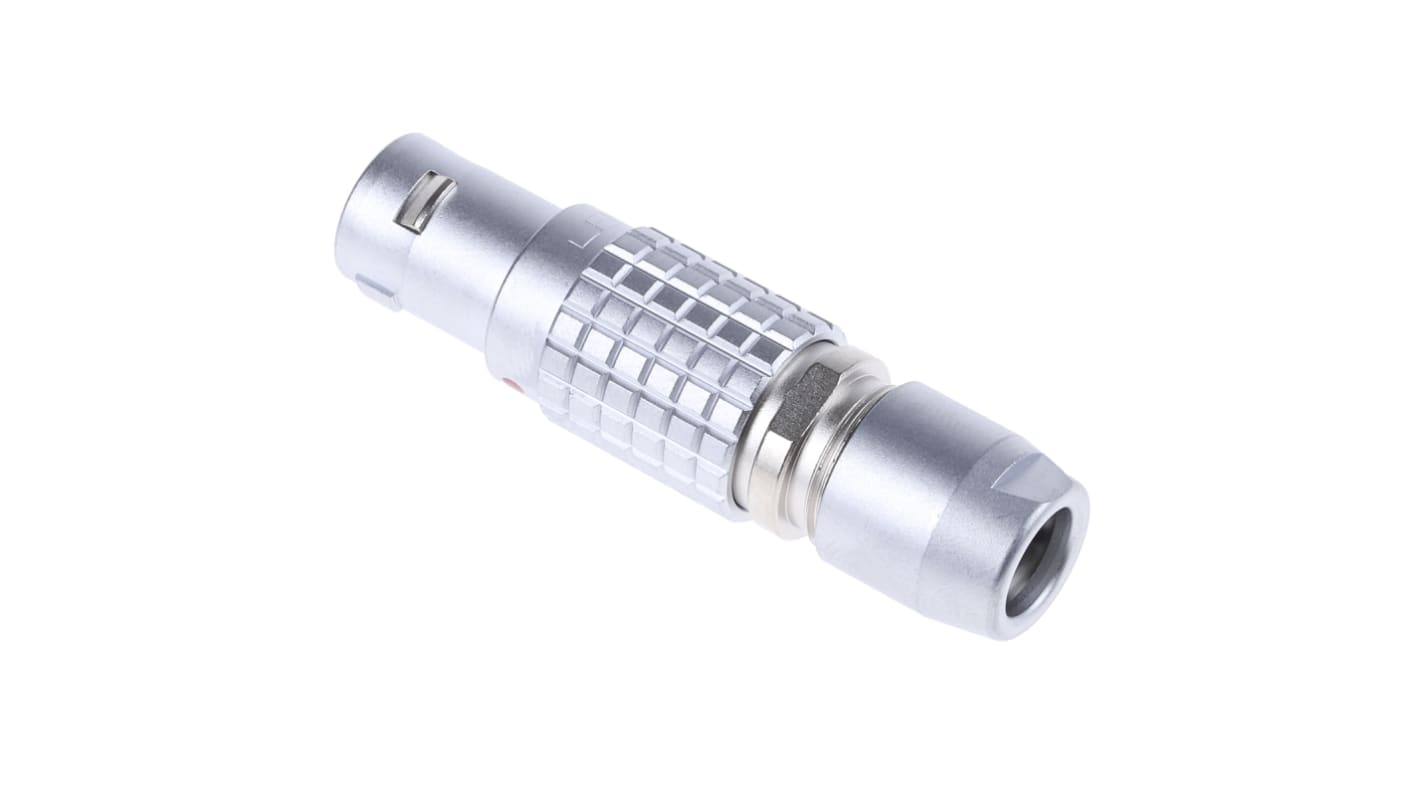 Lemo Circular Connector, 7 Contacts, Cable Mount, Plug, Male, IP50, 1B Series