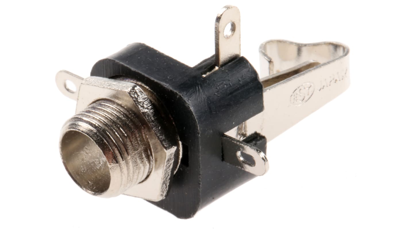 Conector jack de 6.35 mm Hembra Lumberg, Montaje en Panel