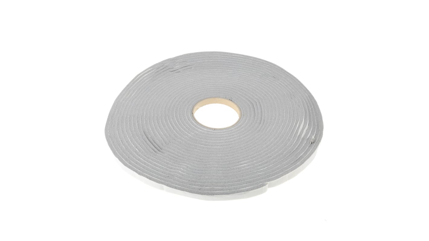 RS PRO Grey Foam Tape, 12.0mm x 15.0m, 6.0mm Thick