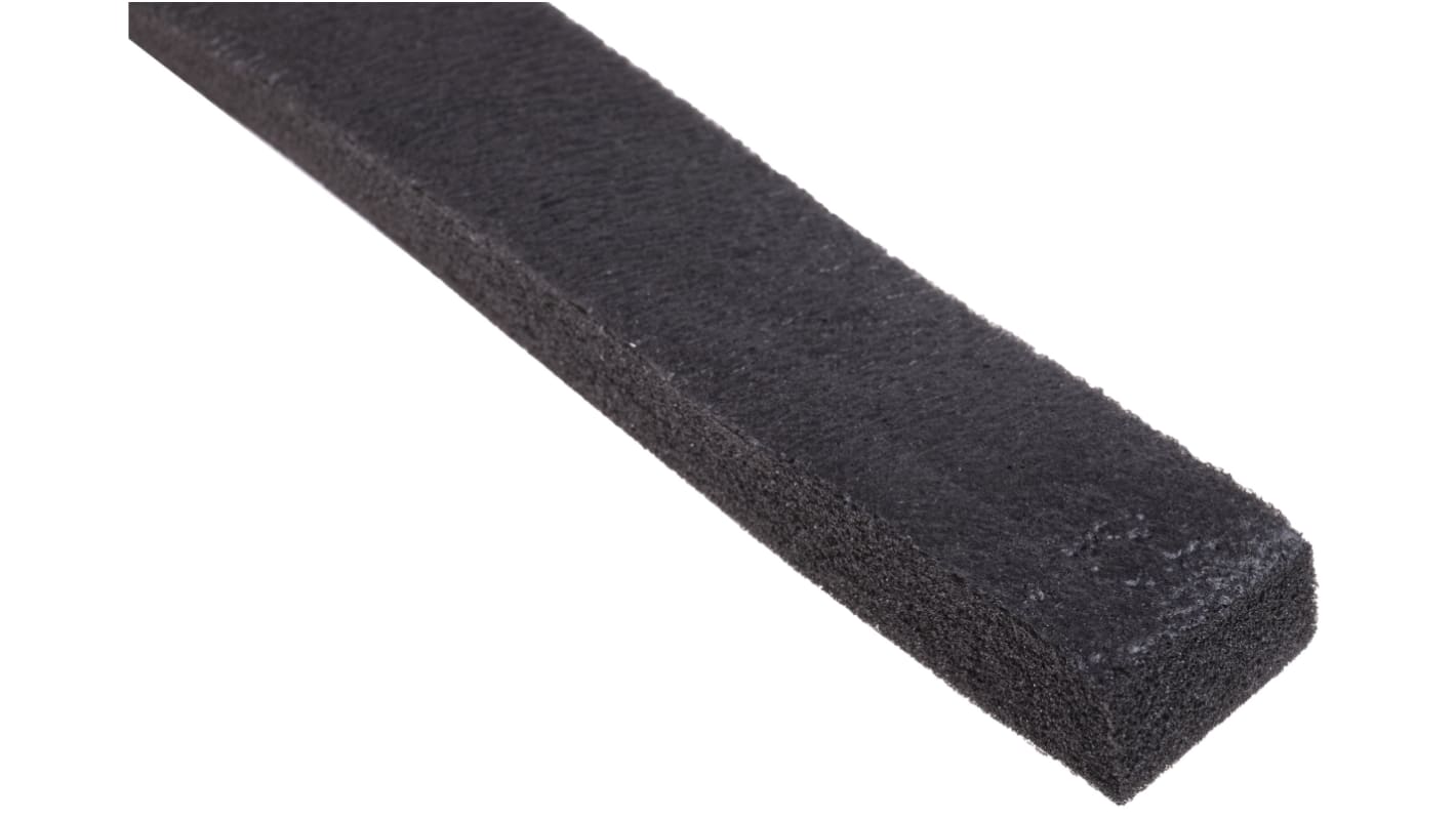 RS PRO Black Foam Tape, 25.0mm x 10.0m, 10.0mm Thick