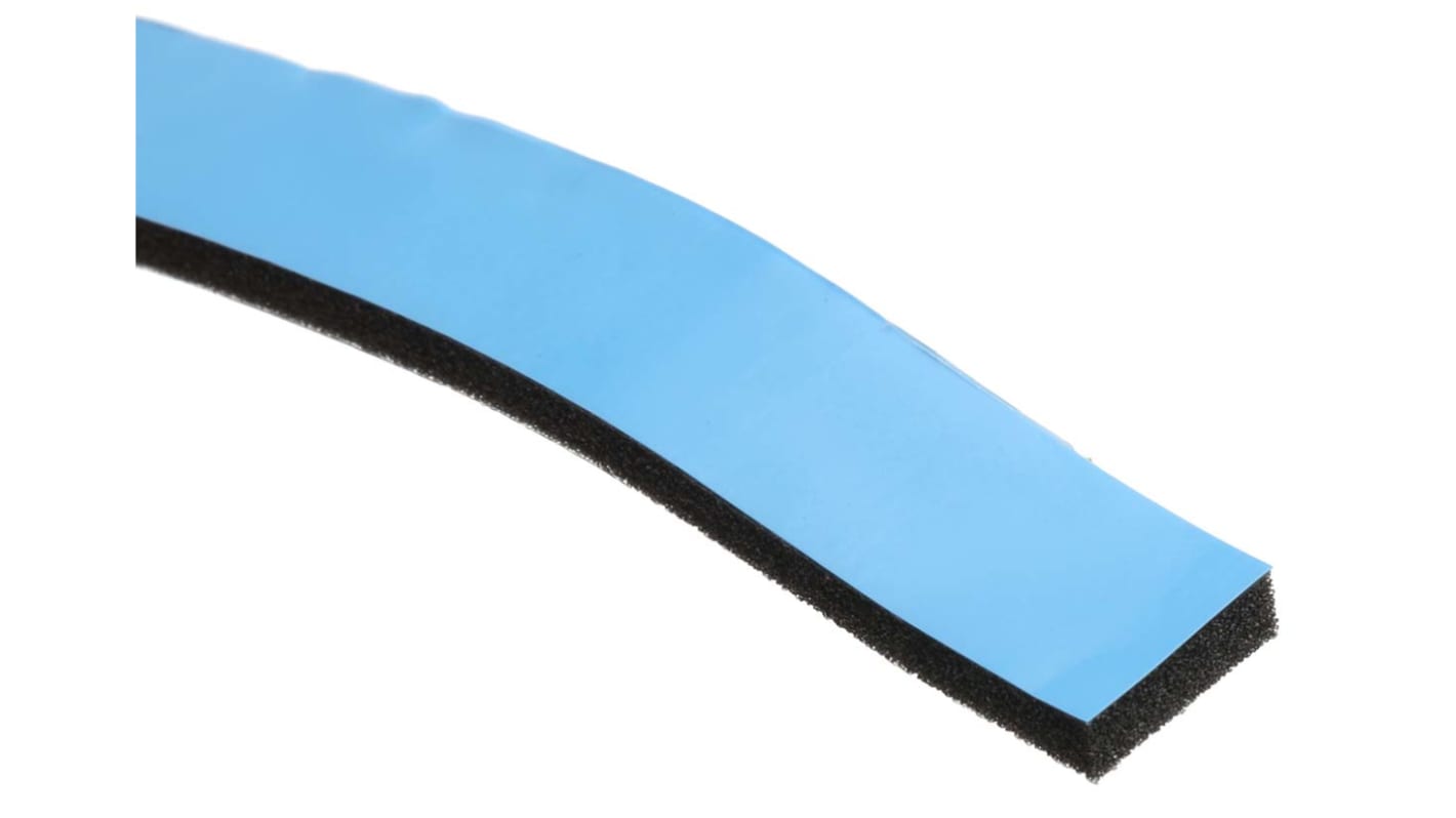 RS PRO Black Foam Tape, 12.0mm x 31.0m, 3.20mm Thick