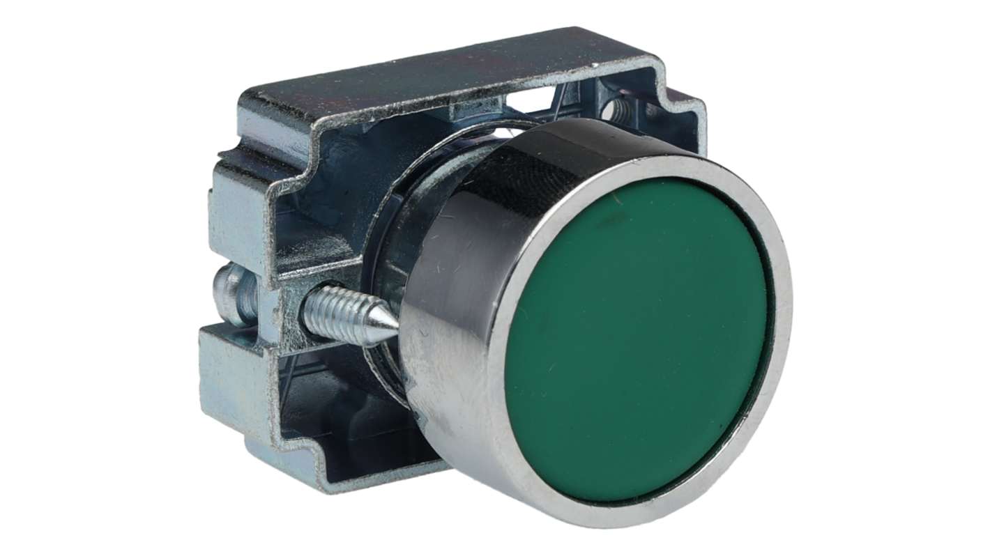 RS PRO Green Momentary Push Button Head, 22mm Cutout, IP65