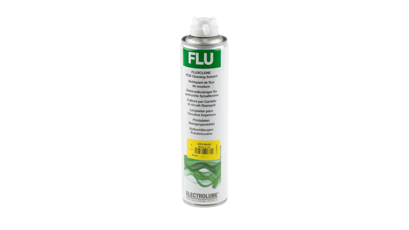 Rimuovi flussante Electrolube, spray da 400 ml, per PCB
