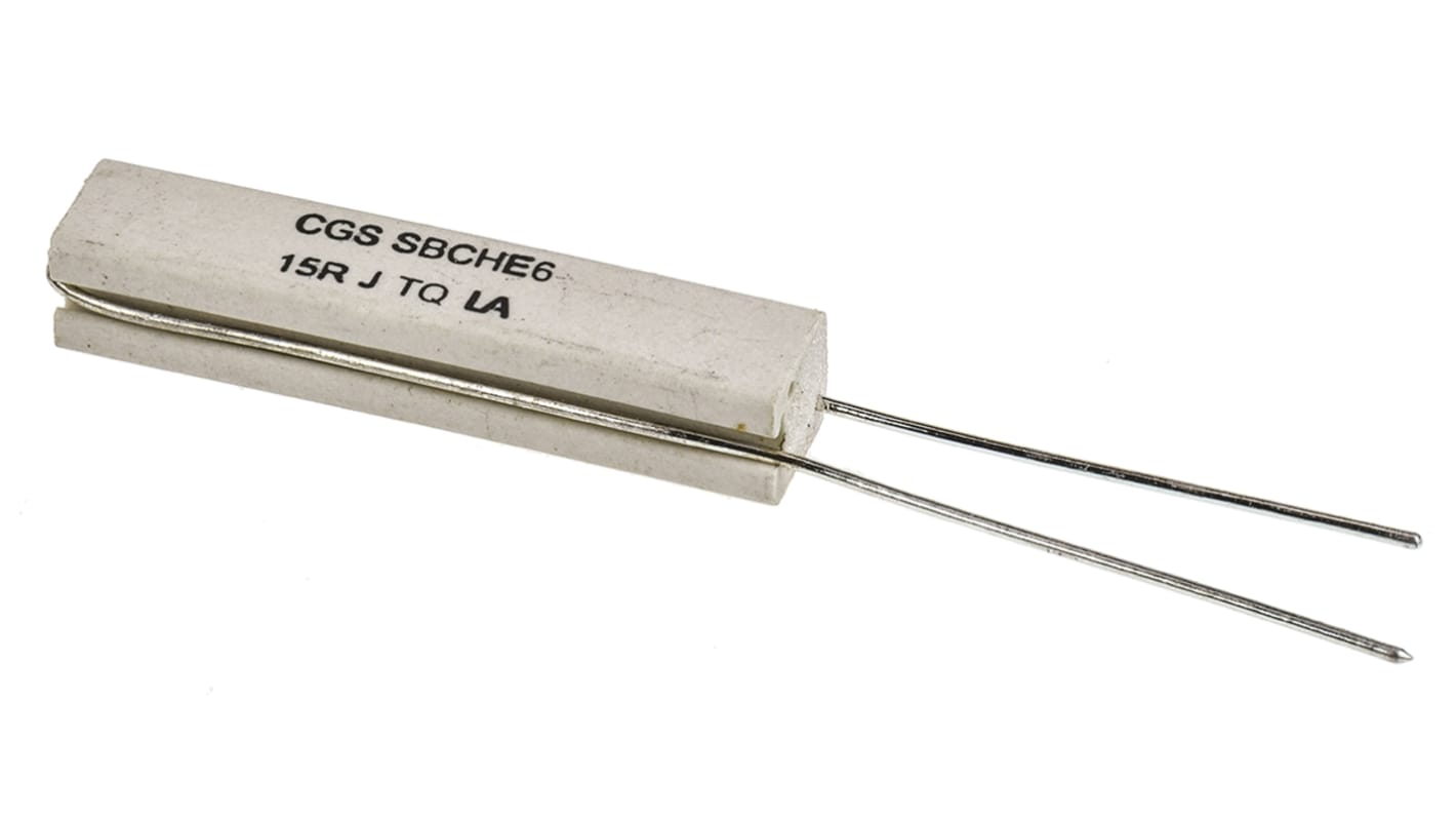 Resistenza TE Connectivity serie SBC, 15Ω, 7W, ±5%