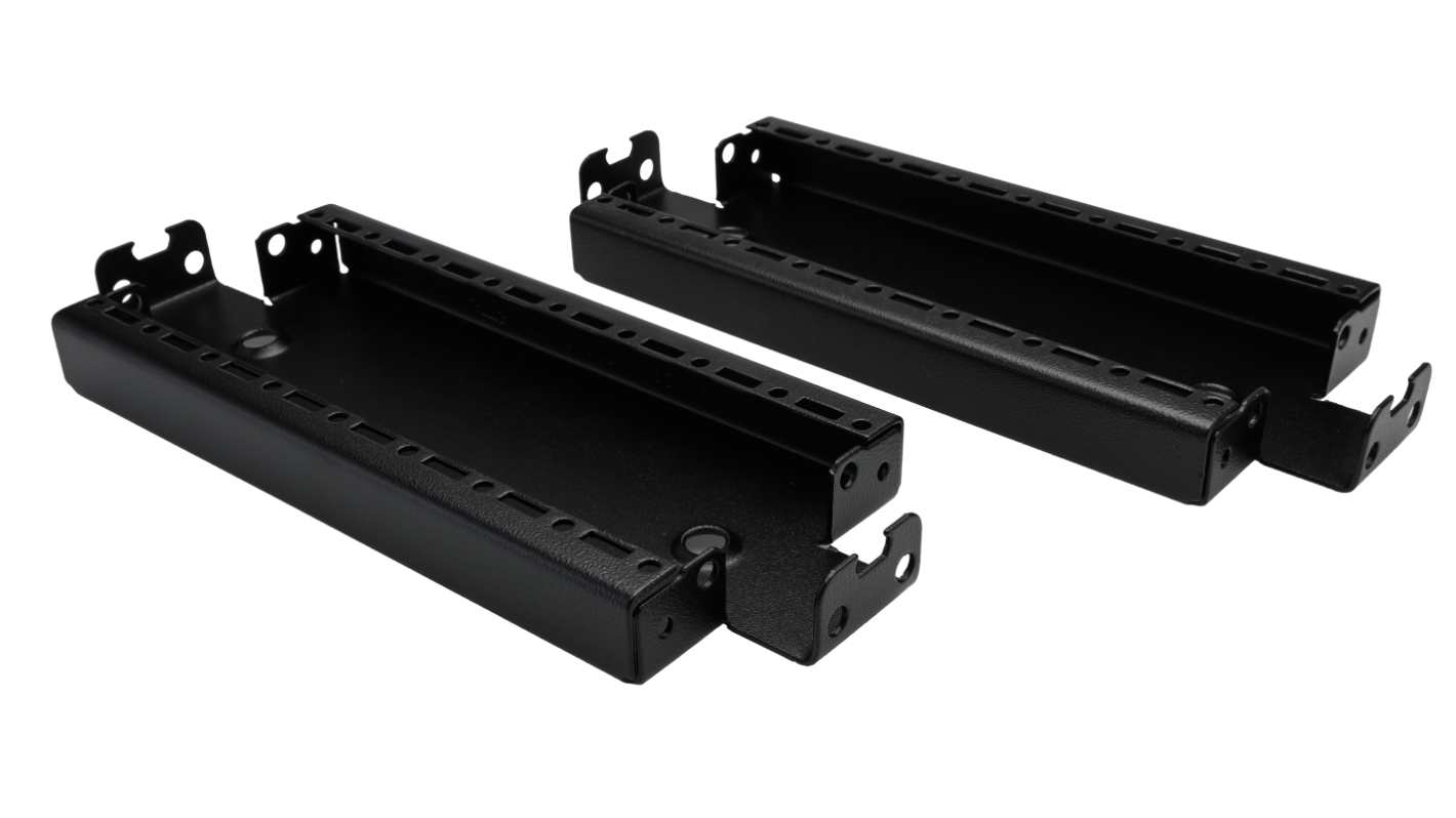 Rittal Black Steel Rack Panel, 20HP, 100 x 400mm