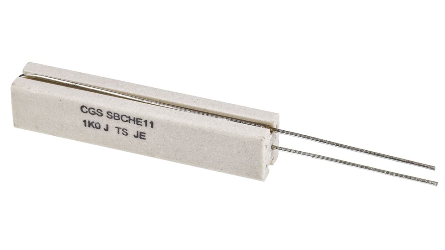 TE Connectivity 绕线电阻, 1kΩ, 11W, ±5%容差, ±200ppm/°C, SBC系列