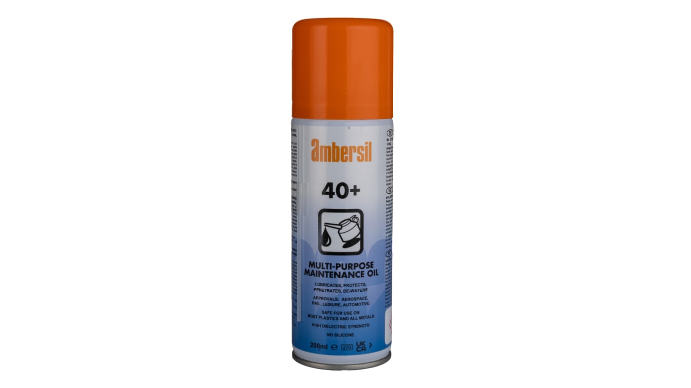 Ambersil 40+ Protective Lubricant Oil Lubricant 200 ml Aerosol