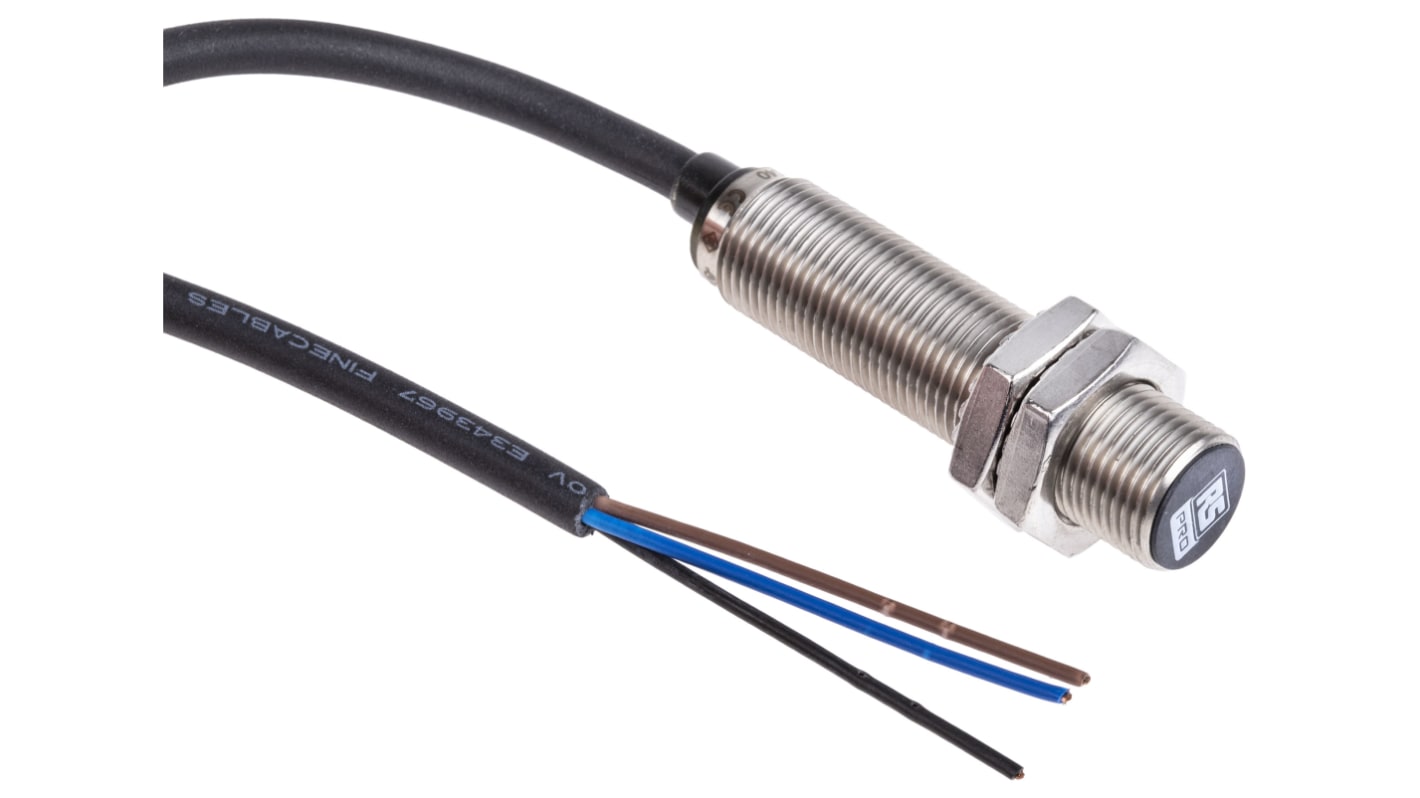 Rs-Online Sensore di prossimità Cilindro filettato RS PRO M12 rilevamento 4 mm 10 → 30 V c.c