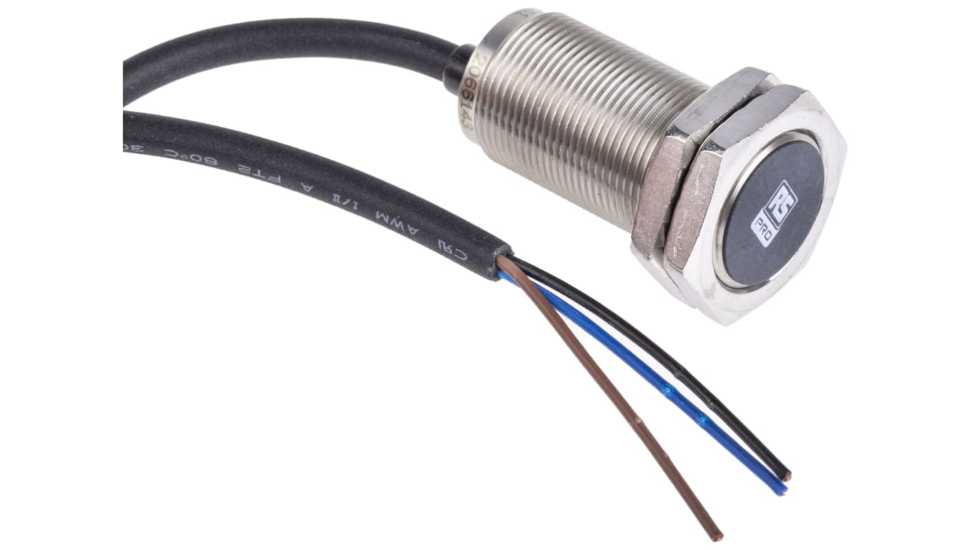 Rs-Online Sensore di prossimità Cilindro filettato RS PRO M18 rilevamento 8 mm 10 → 30 V c.c