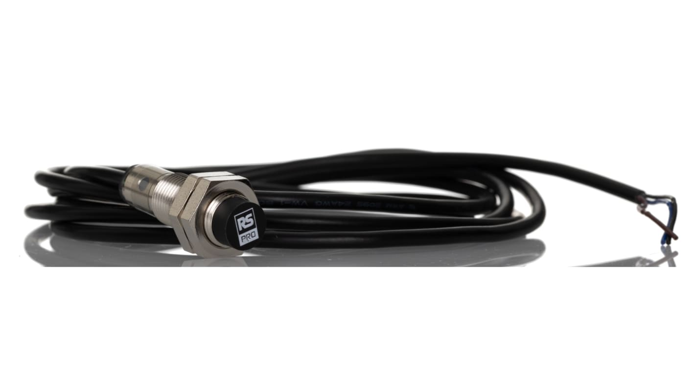 Rs-Online Sensore di prossimità Cilindro filettato RS PRO M12 rilevamento 8 mm 10 → 30 V c.c