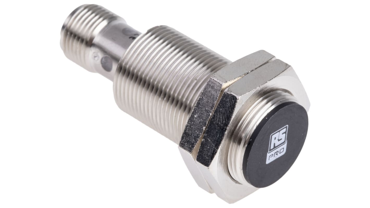 Rs-Online Sensore di prossimità Cilindro filettato RS PRO M18 rilevamento 8 mm 10 → 30 V c.c