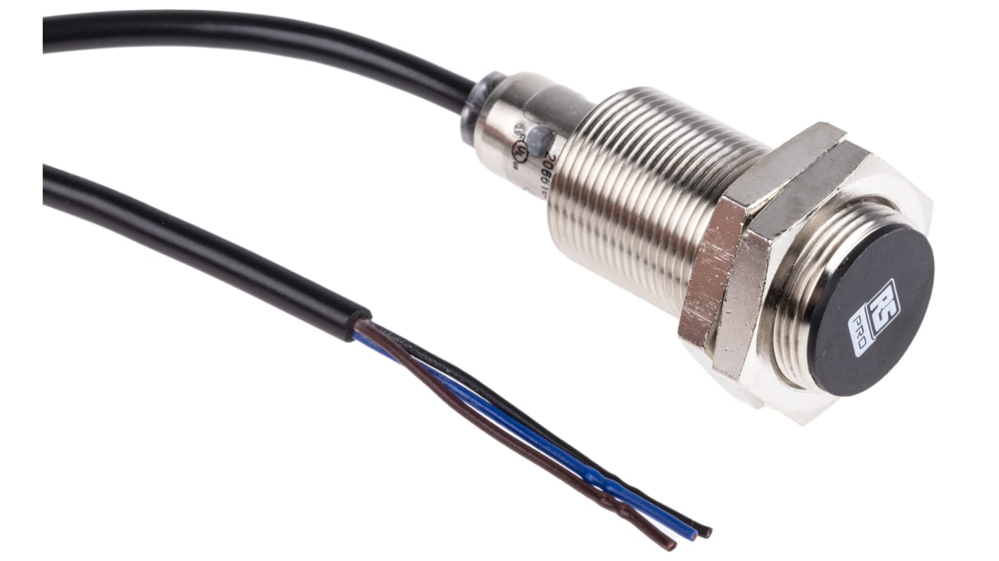 Rs-Online Sensore di prossimità Cilindro filettato RS PRO M18 rilevamento 8 mm 10 → 30 V c.c