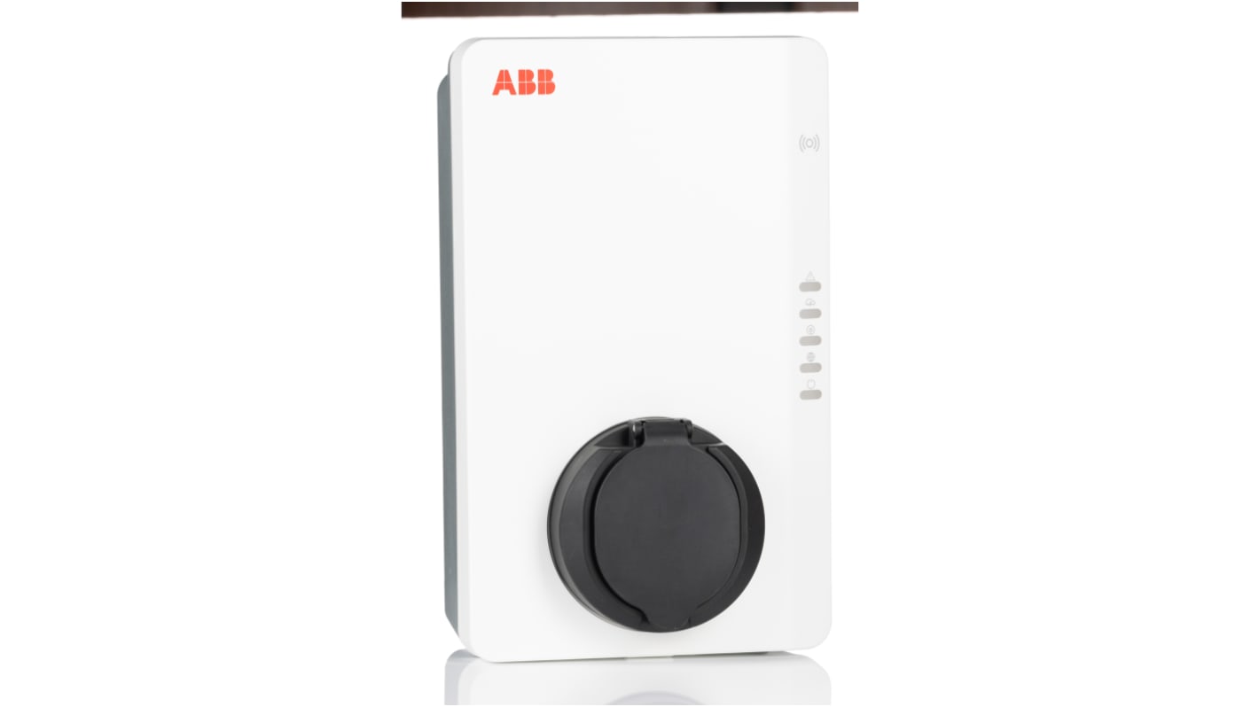 AC wallbox type 2, socket with shutter,