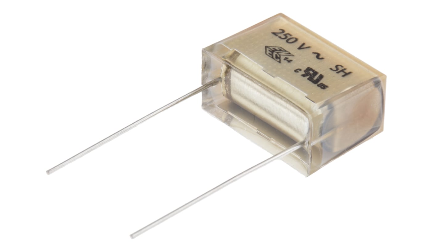 KEMET RC Capacitor 220nF 22Ω Tolerance ±20% 250 V ac, 630 V dc 1-way Through Hole PMR209 Series