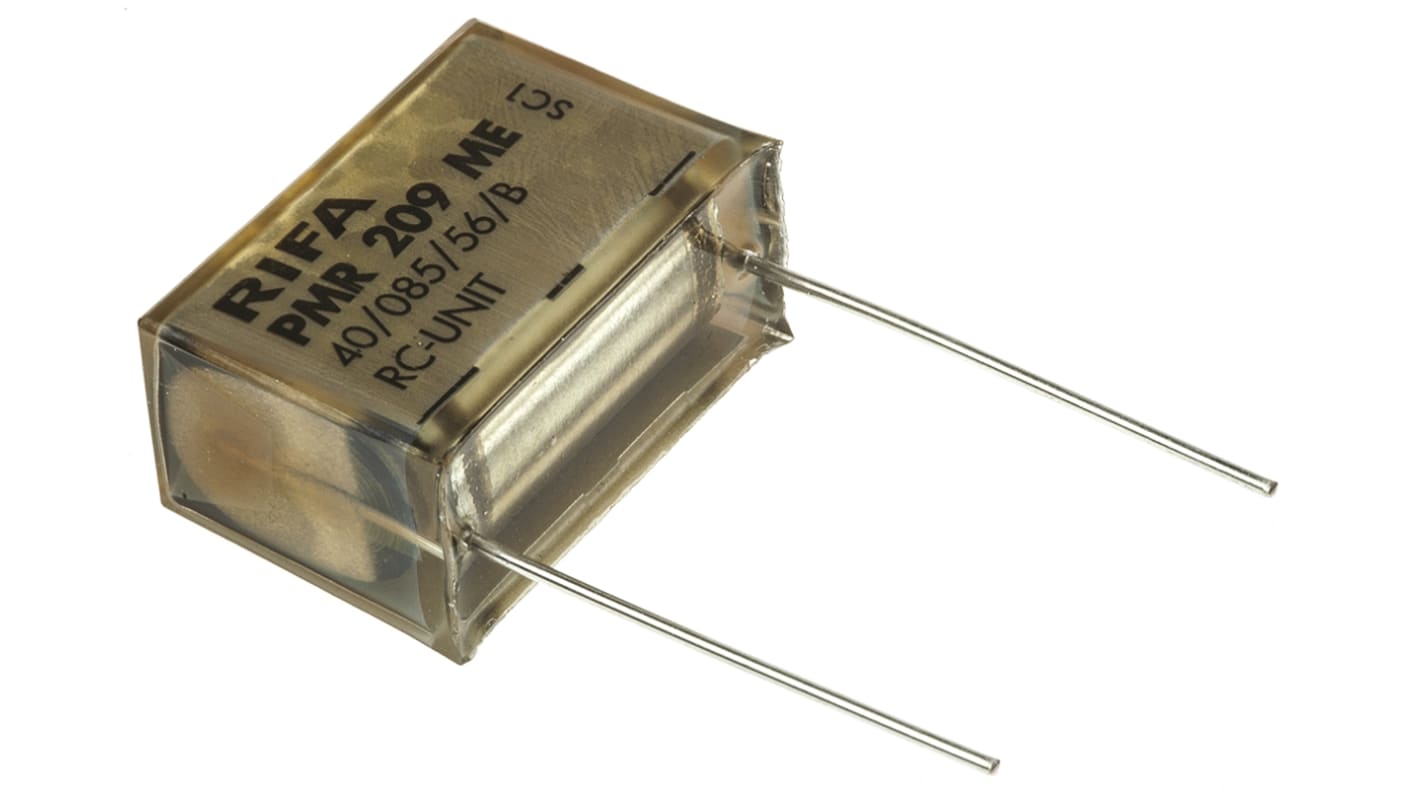 KEMET RC Capacitor 470nF 100Ω Tolerance ±20% 250 V ac, 630 V dc 1-way Through Hole PMR209 Series