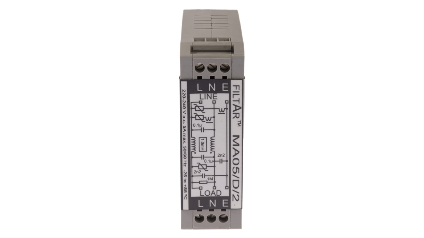 RS PRO Surge Suppressor Unit 253 V Maximum Voltage Rating 6.5kA Maximum Surge Current EMC Filter