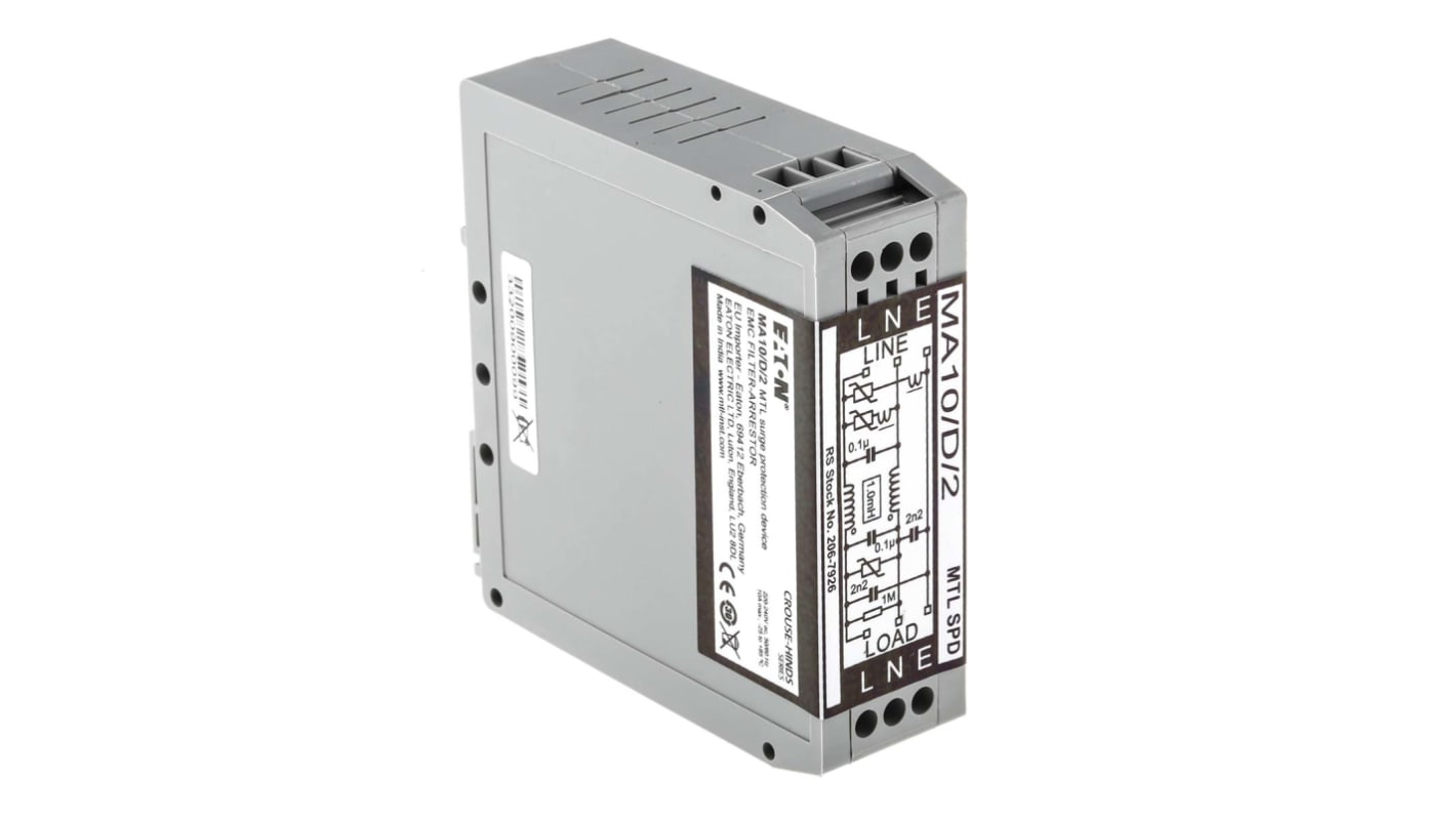 RS PRO Surge Suppressor Unit 253 V Maximum Voltage Rating 6.5kA Maximum Surge Current EMC Filter