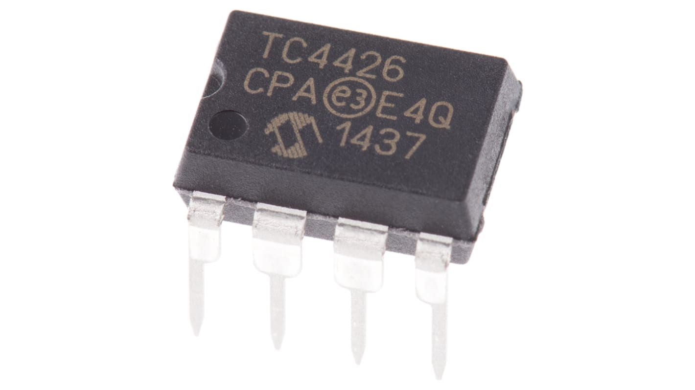 Driver de puerta MOSFET TC4426CPA, CMOS