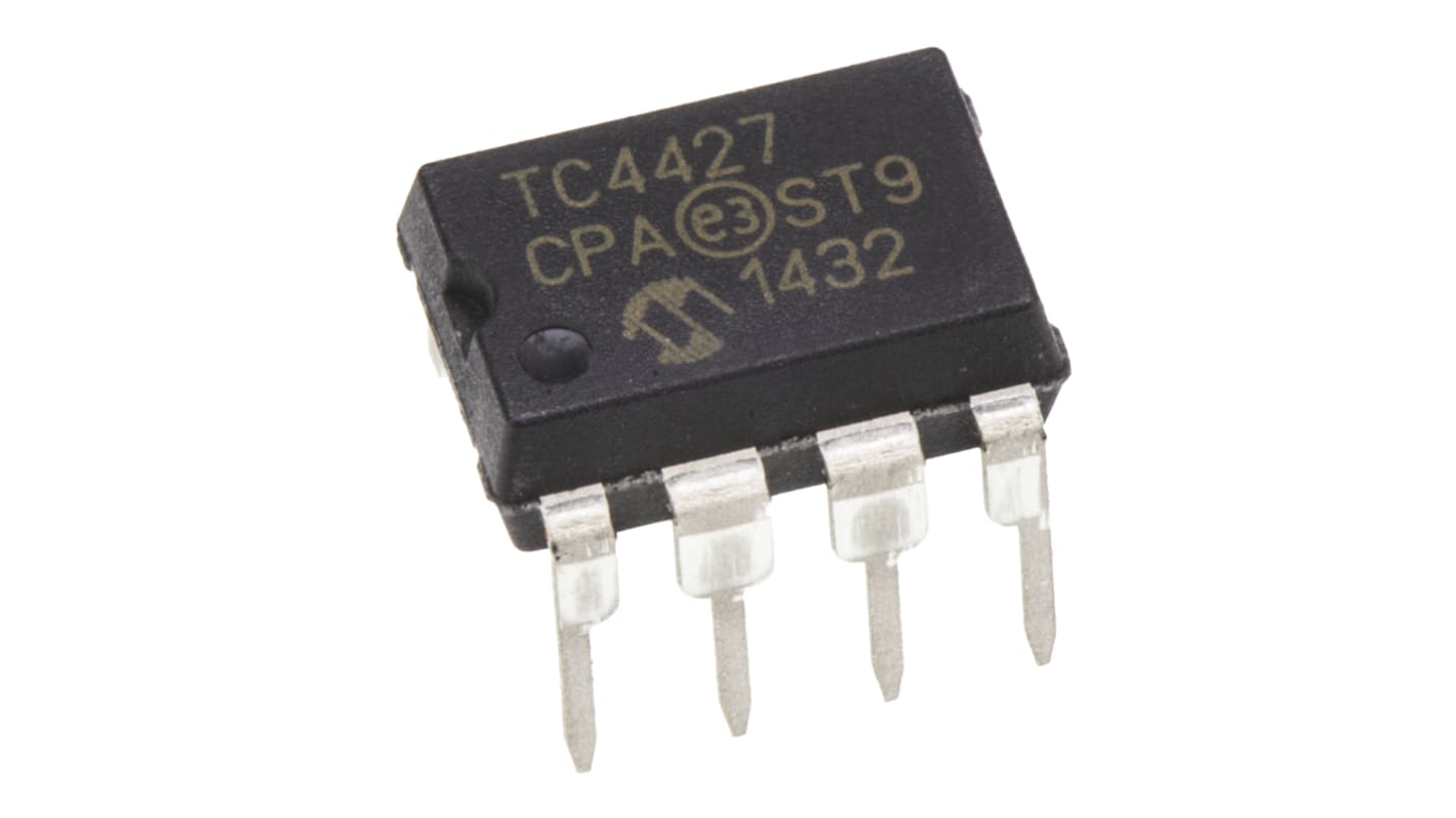 Driver gate MOSFET TC4427CPA, CMOS, TTL, 1,5 A, 18V, PDIP, 8-Pin