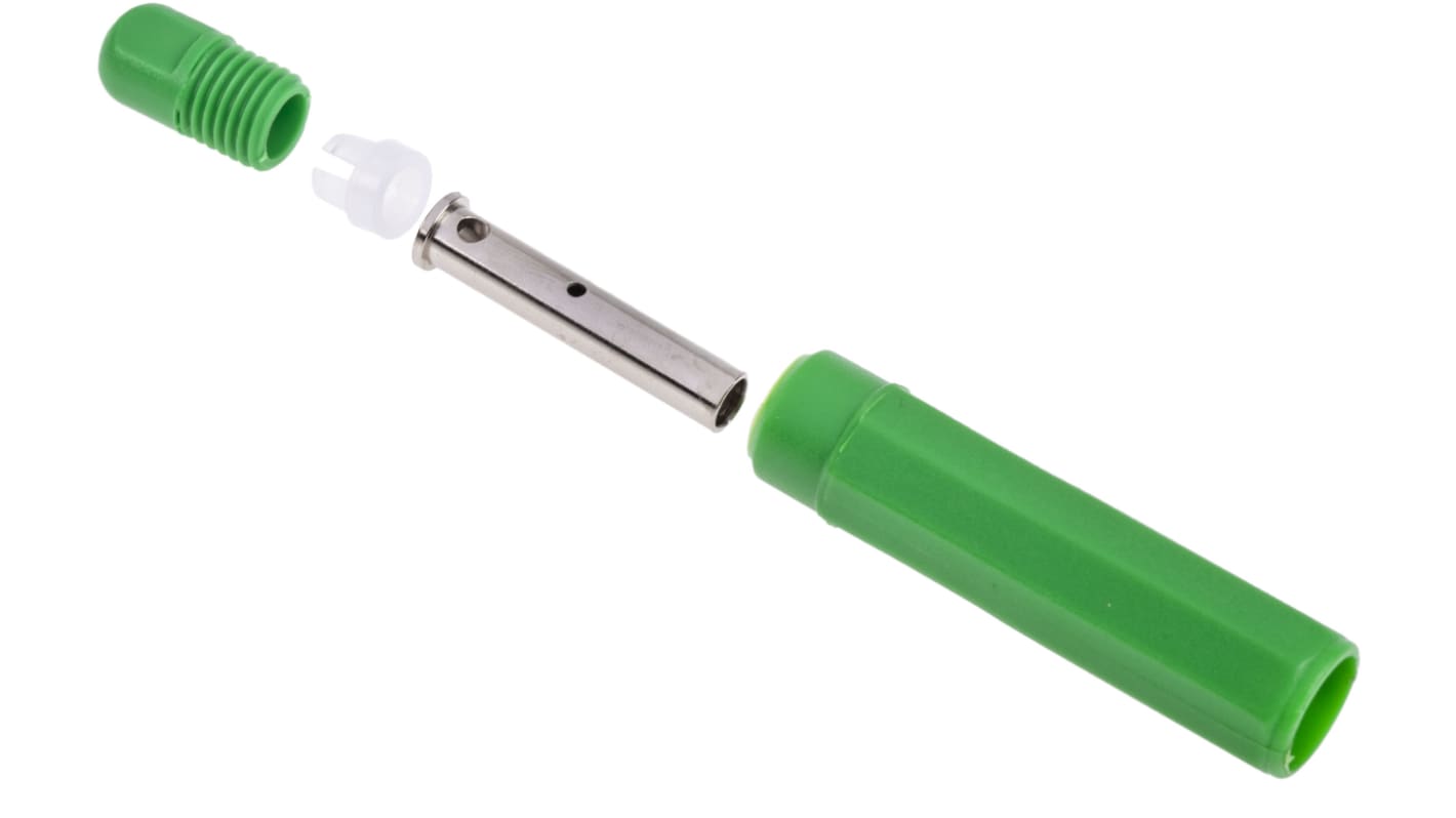 RS PRO Green Female Banana Socket, 4 mm Connector, Solder Termination, 20A, 1000V
