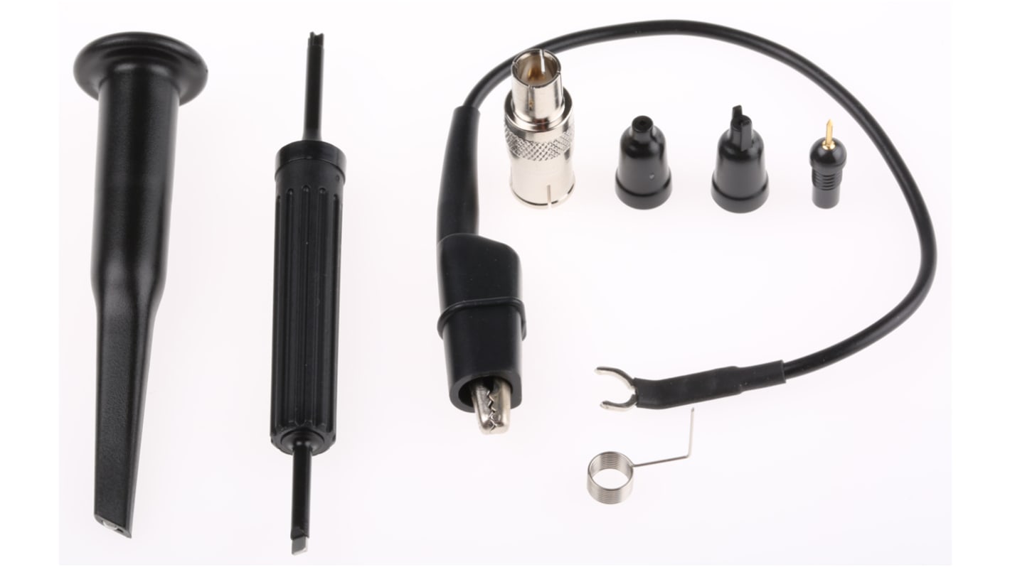 Elditest,Accessory Kit Adapter, Ground Lead, Needle, Screwdriver, Test Clip,For Use With Oscilloscope Probe 109-96008