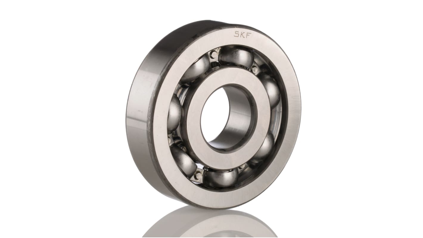 Cuscinetto a sfera Cuscinetti radiali a una corona di sfere SKF in Acciaio, Ø int. 25mm, Ø est. 80mm, Largh. guida 21mm