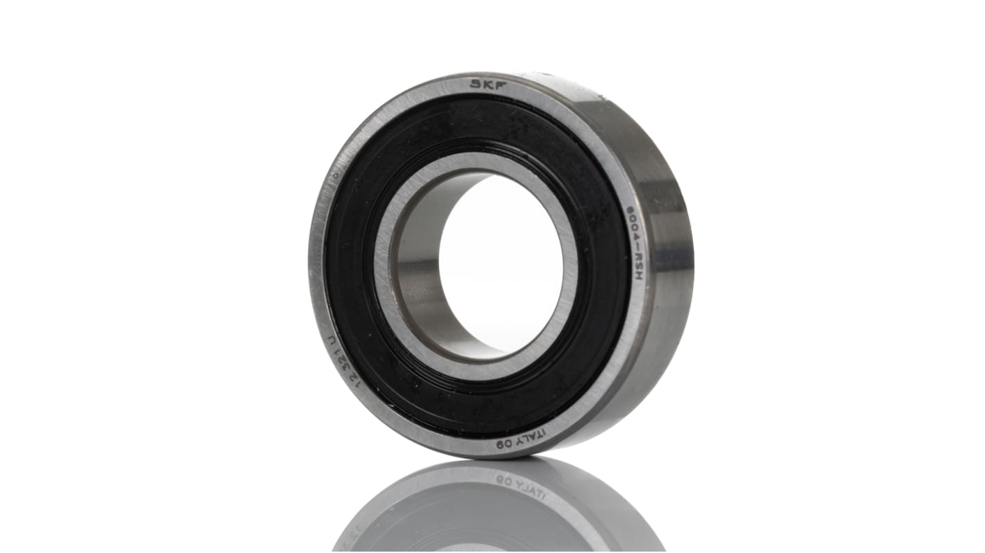 SKF 6004-RSH Single Row Deep Groove Ball Bearing- One Side Sealed 20mm I.D, 42mm O.D