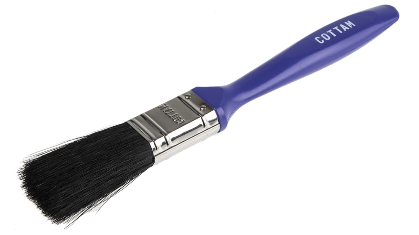 RS PRO Thin 25mm Synthetic Paint Brush with Flat Bristles