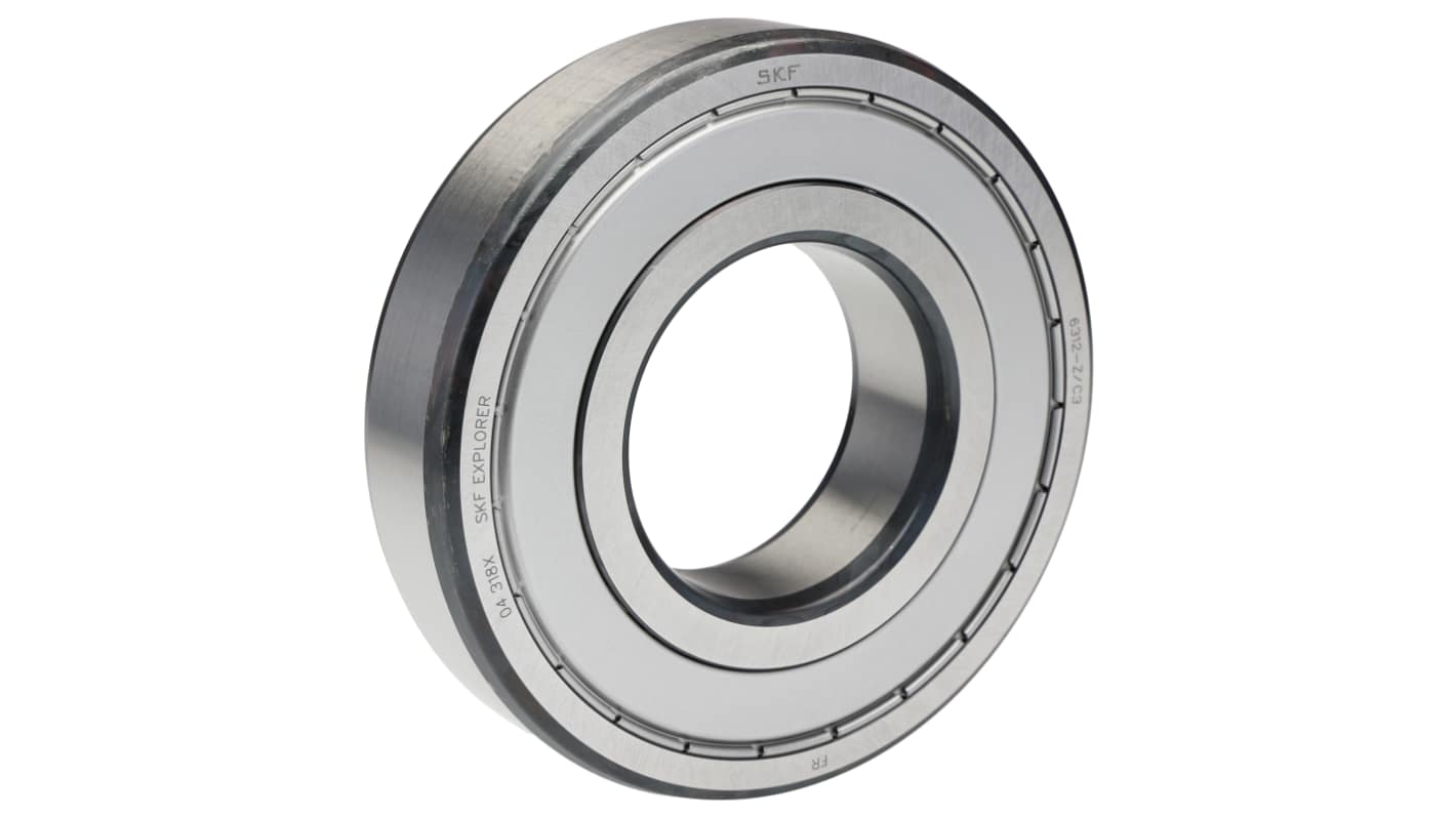 SKF 6312-Z/C3 Single Row Deep Groove Ball Bearing- One Side Shielded 60mm I.D, 130mm O.D