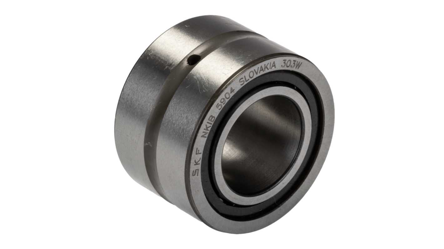 Cuscinetto combinato a rullini e sfere a contatto obliquo SKF, Ø int. 20mm, Ø est. 37mm, guida larga 25mm