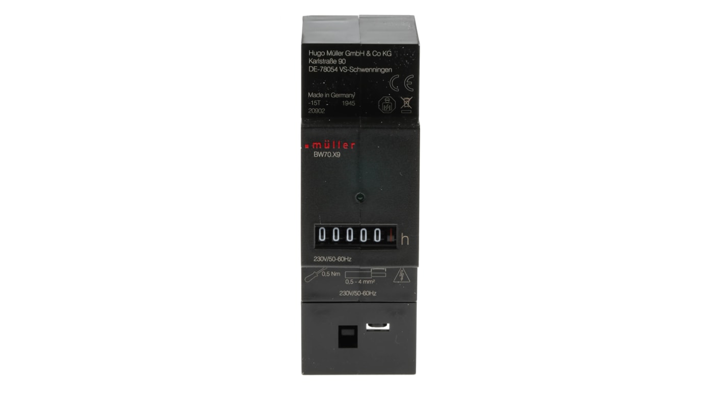 Rs-Online Contatore Muller Ore 5 cifre 230 V c.a
