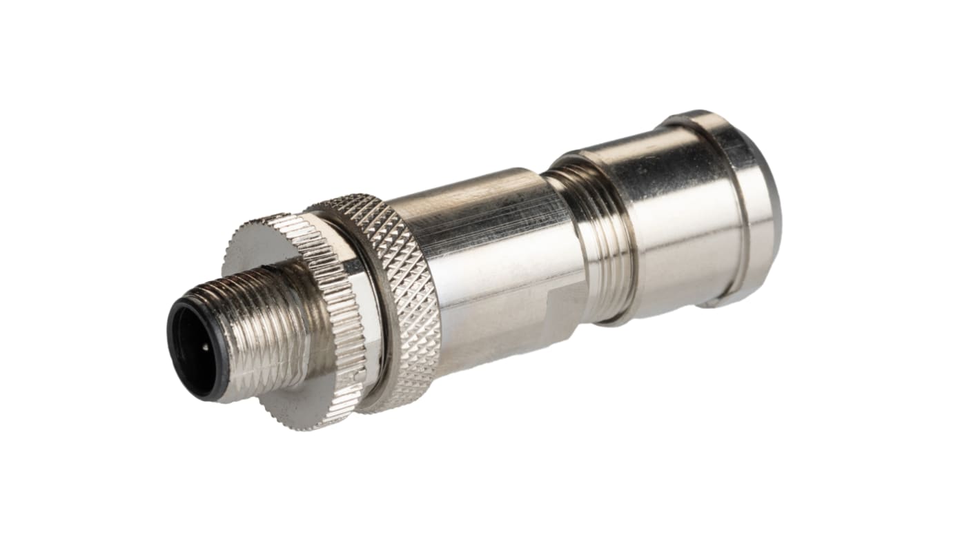 RS PRO M12 Rundsteckverbinder Stecker 4-polig / 4.0A Kabelmontage IP 67