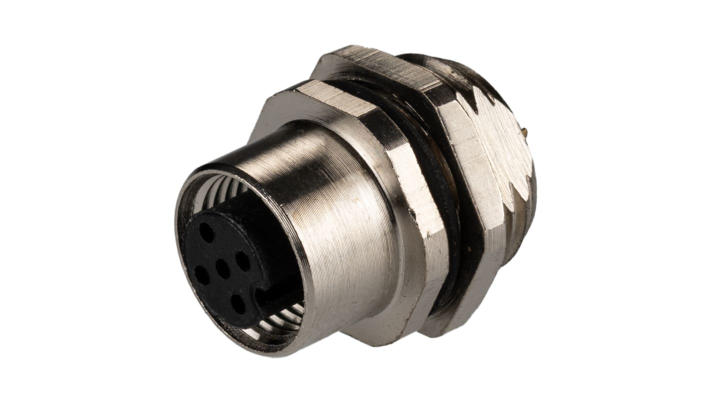 RS PRO Circular Connector, 5 Contacts, Front Mount, M12 Connector, Socket, Female, IP67