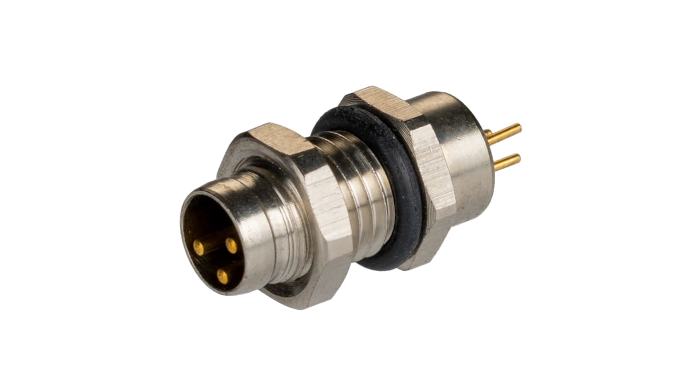RS PRO Circular Connector, 3 Contacts, Panel Mount, M8 Connector, Plug, Male, IP67