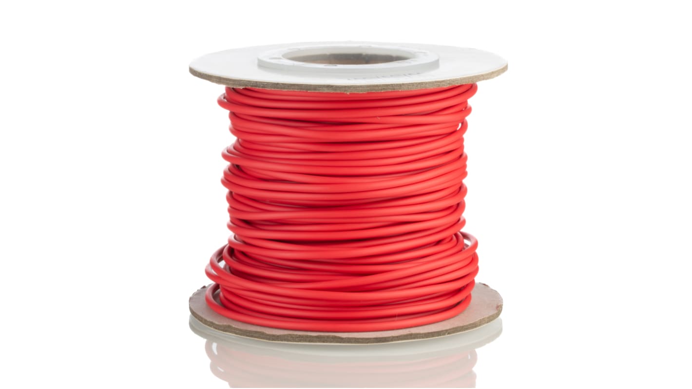 RS PRO Red 3.3mm² Hook Up Wire, 12 AWG, 1C, 30.5m, MPPE Insulation