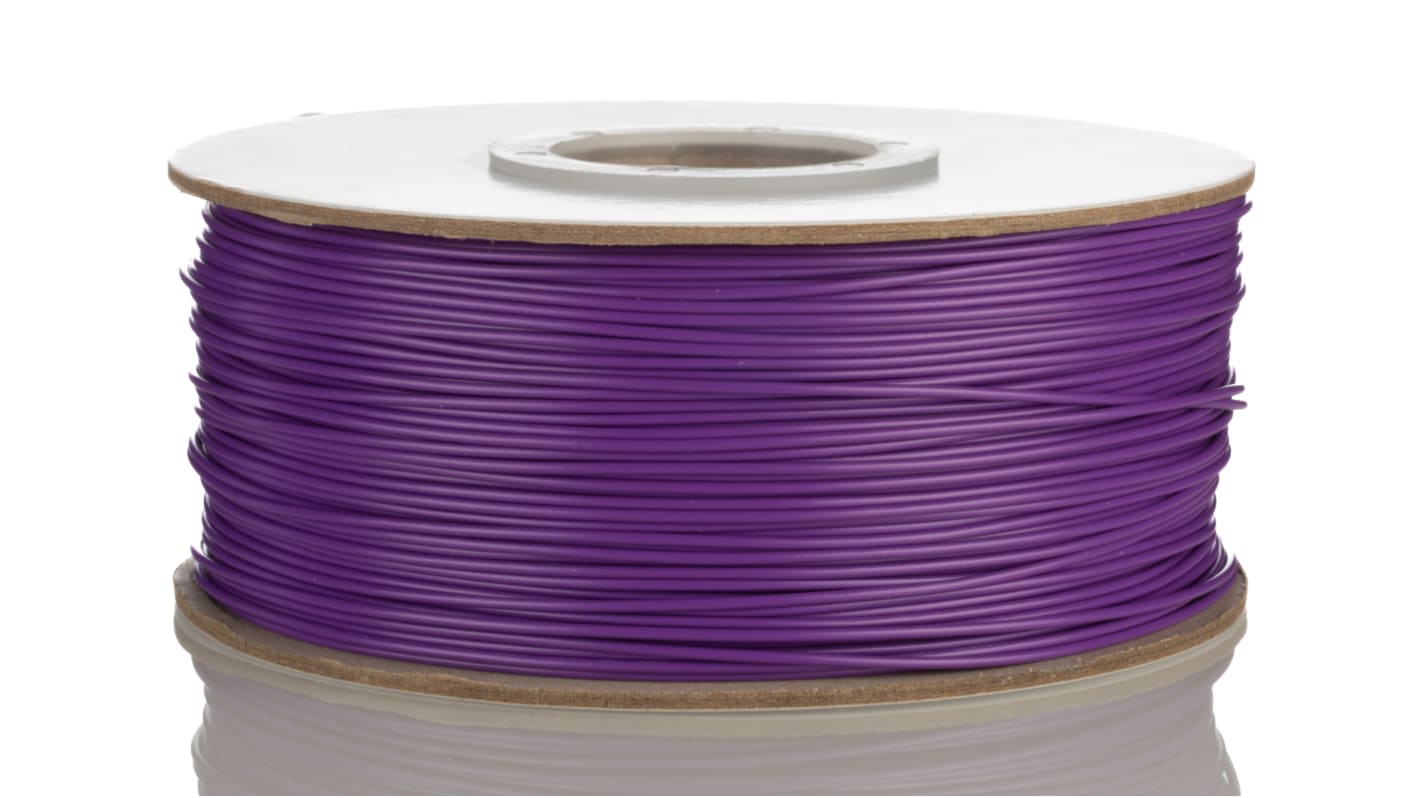 RS PRO Purple 0.51mm² Hook Up Wire, 20 AWG, 1C, 305m, PVC Insulation