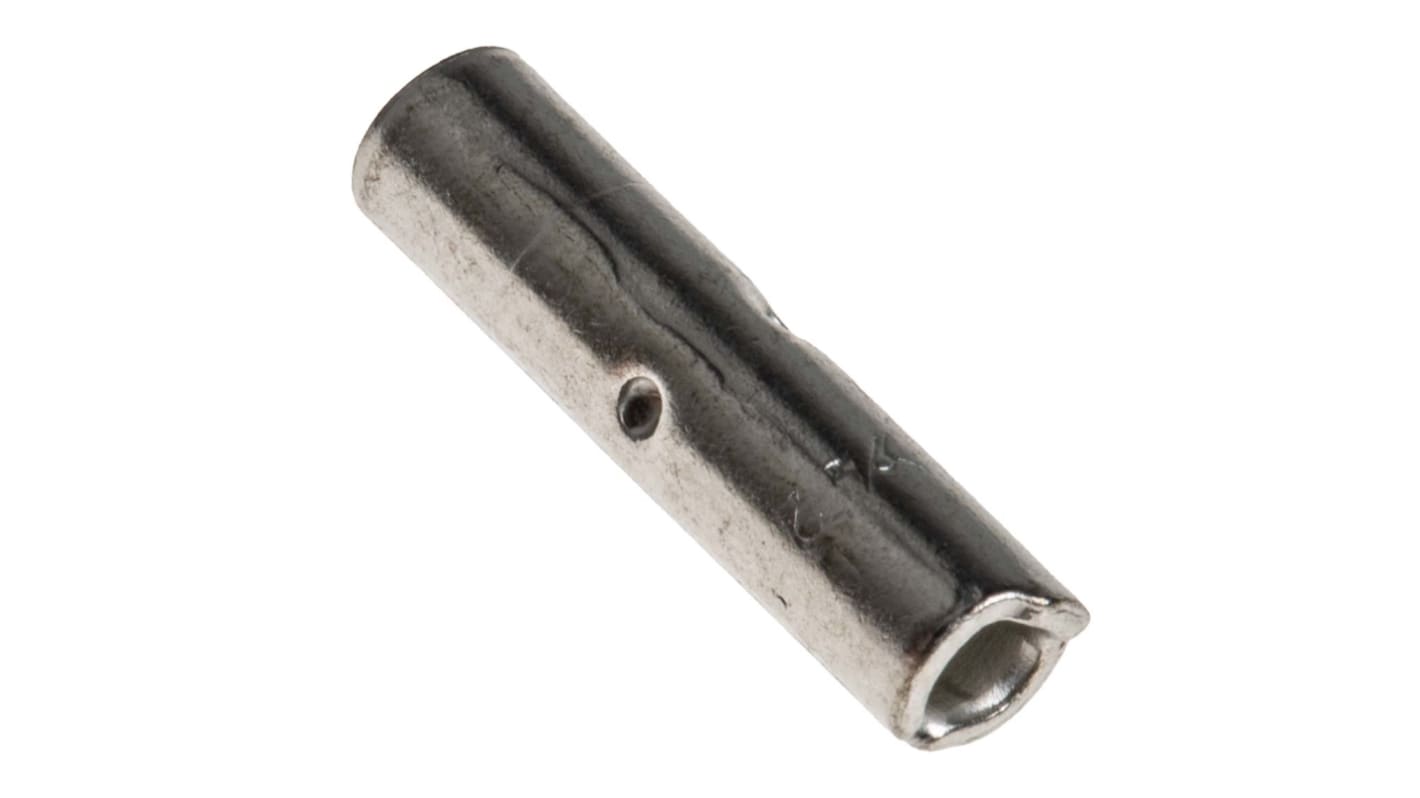 RS PRO Butt Splice Connector, Uninsulated, Tin 1 → 2.5 mm²