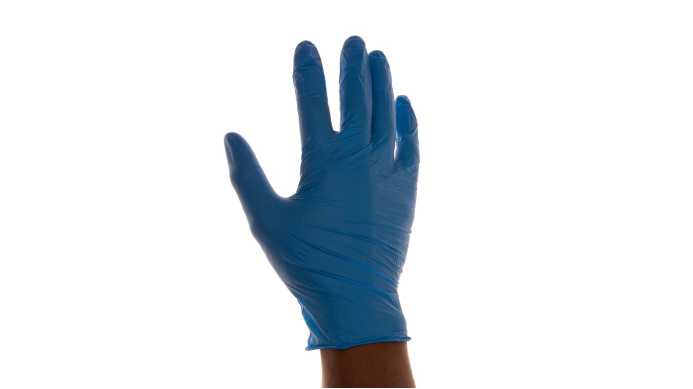Gants jetables Unigloves Unicare taille 9, L, Nitrile Non poudrés, x 100 gants