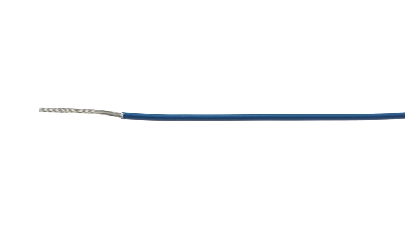 TE Connectivity 蓝色电线, 0.33 mm², 100m长, 22AWG, 600V, 最高+150°C, 聚烯烃绝缘, FlexLite系列