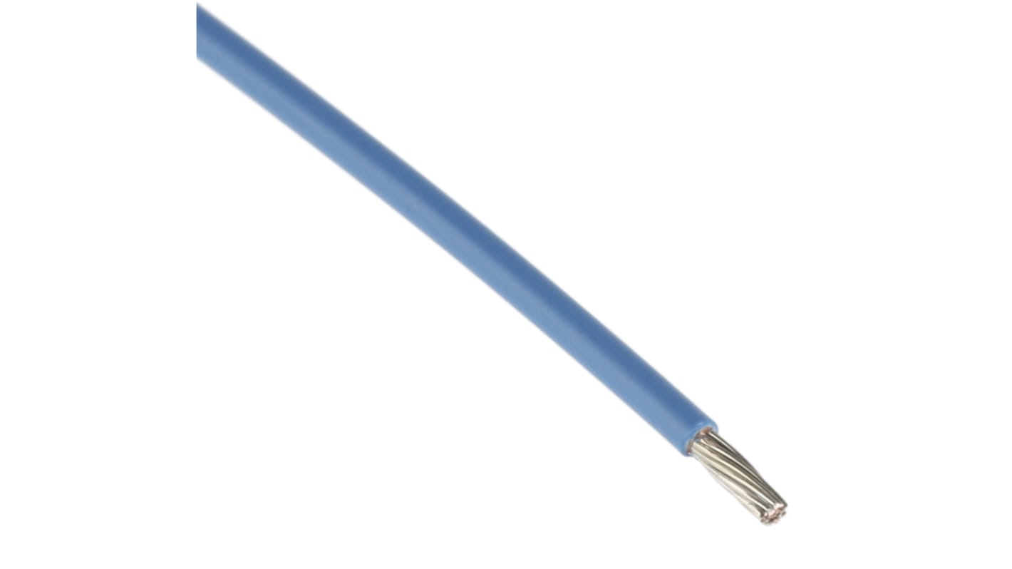 TE Connectivity FlexLite Series Blue 0.5 mm² Equipment Wire, 20 AWG, 19/0.19 mm, 100m, Polyolefin Insulation,