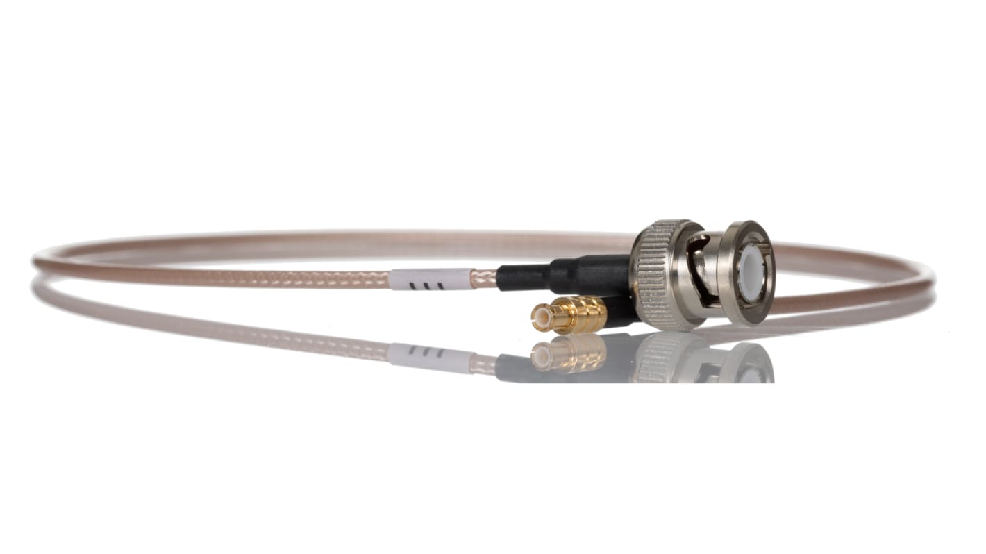 Samtec RF316 Series BNC to MCX, 500mm, RF Coaxial, Terminated50 Ω