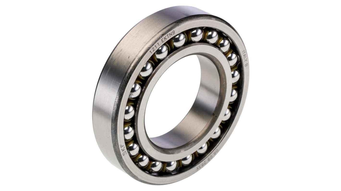SKF 1211 EKTN9 Self Aligning Ball Bearing- Open Type 55mm I.D, 100mm O.D