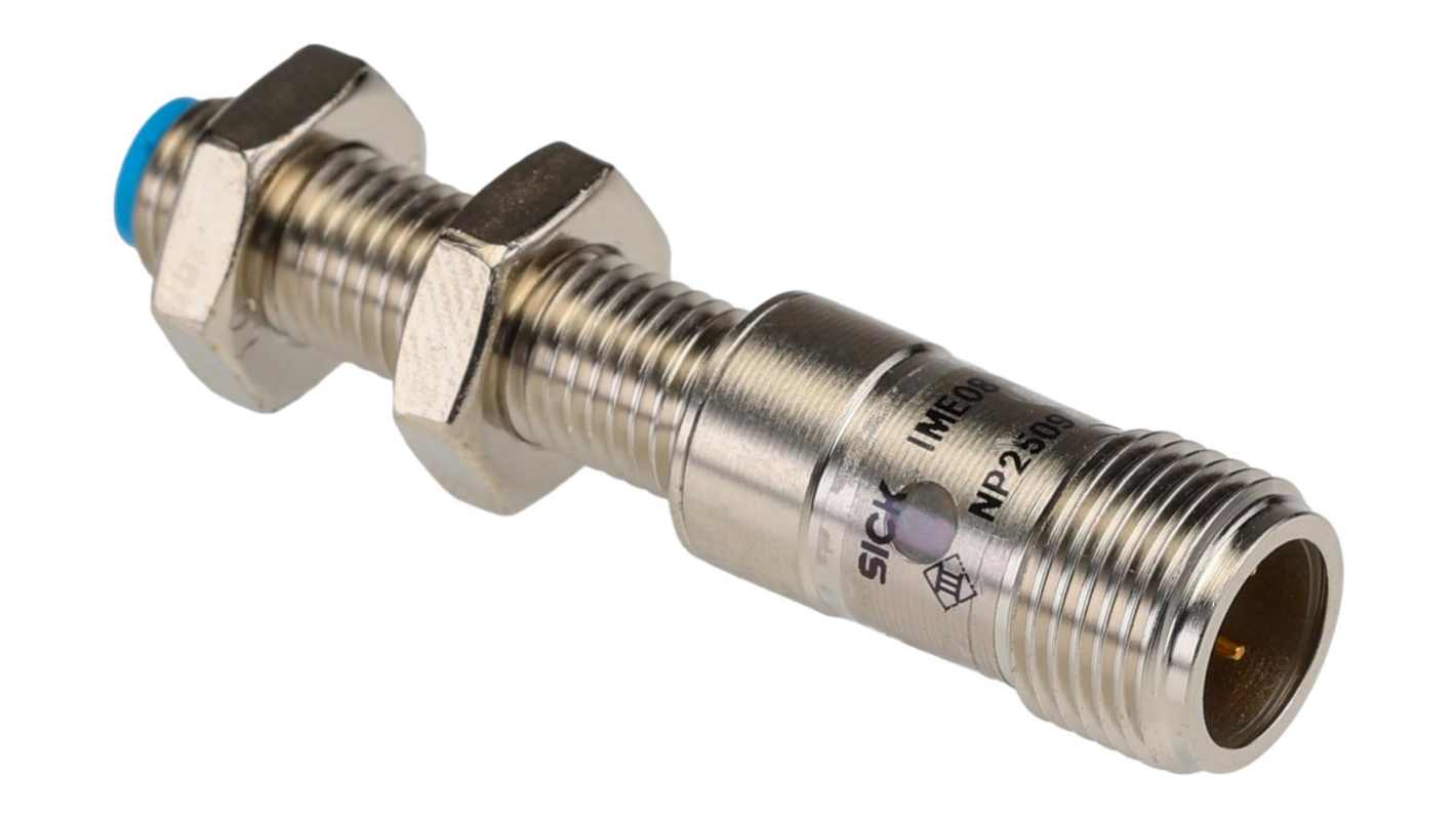 SICK Inductive Threaded Barrel Proximity Sensor, M8, 2 mm Detection, PNP NC, 10 → 30 V dc