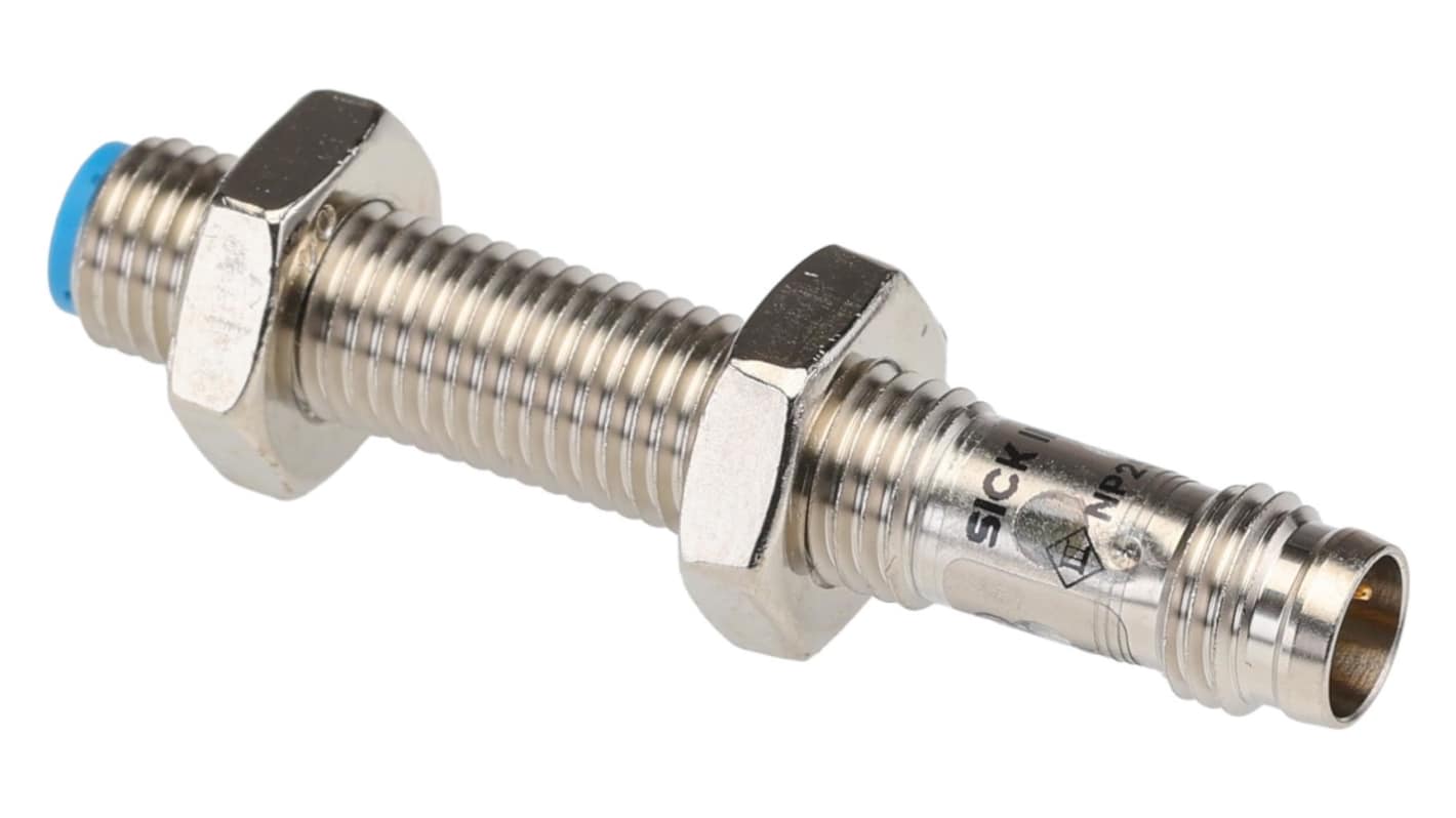 SICK Inductive Threaded Barrel Proximity Sensor, M8, 2 mm Detection, PNP NC, 10 → 30 V dc