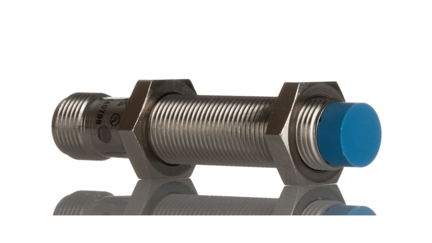 SICK Inductive Threaded Barrel Proximity Sensor, M12, 8 mm Detection, NPN NO, 10 → 30 V dc