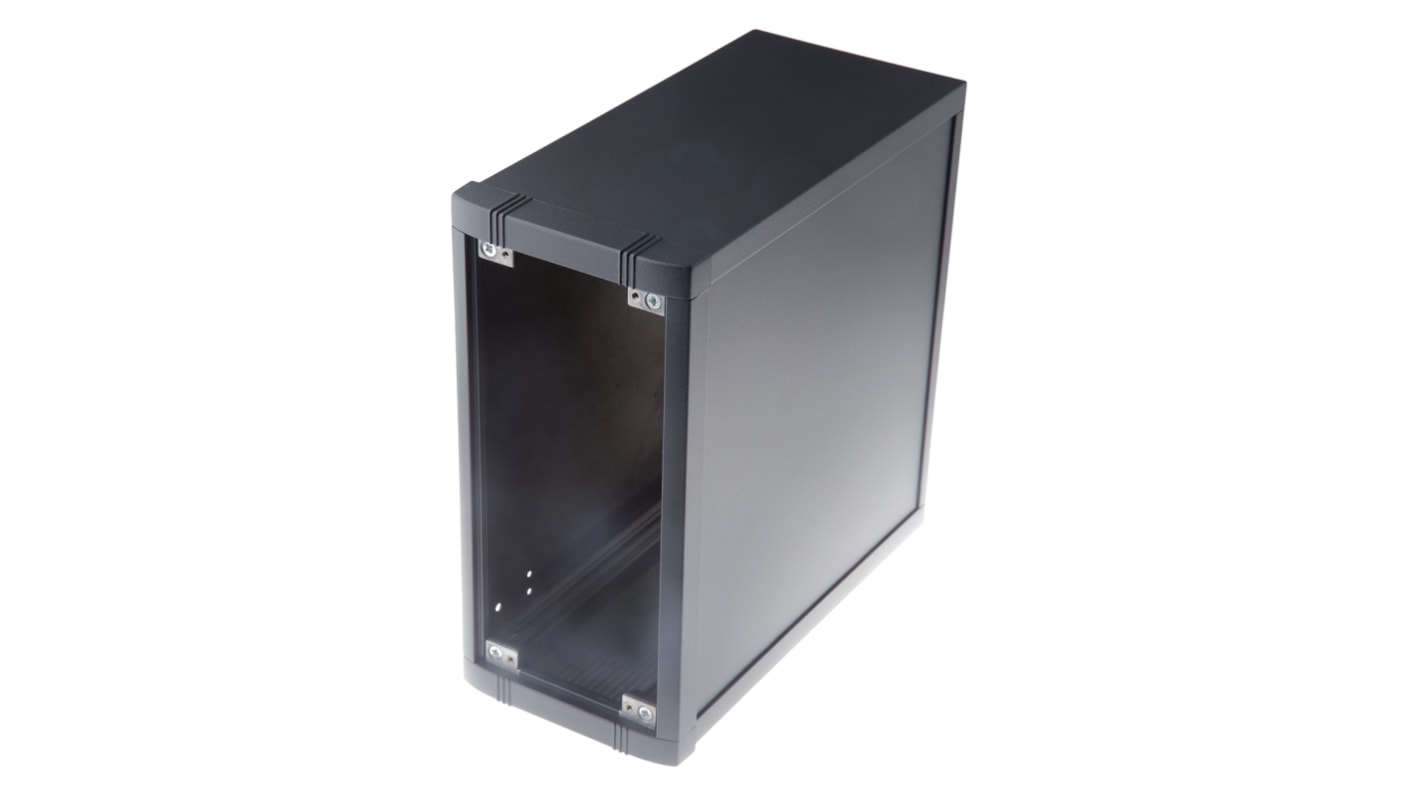 METCASE Mettec Series Grey Aluminium Desktop Enclosure, 250 x 250 x 120mm