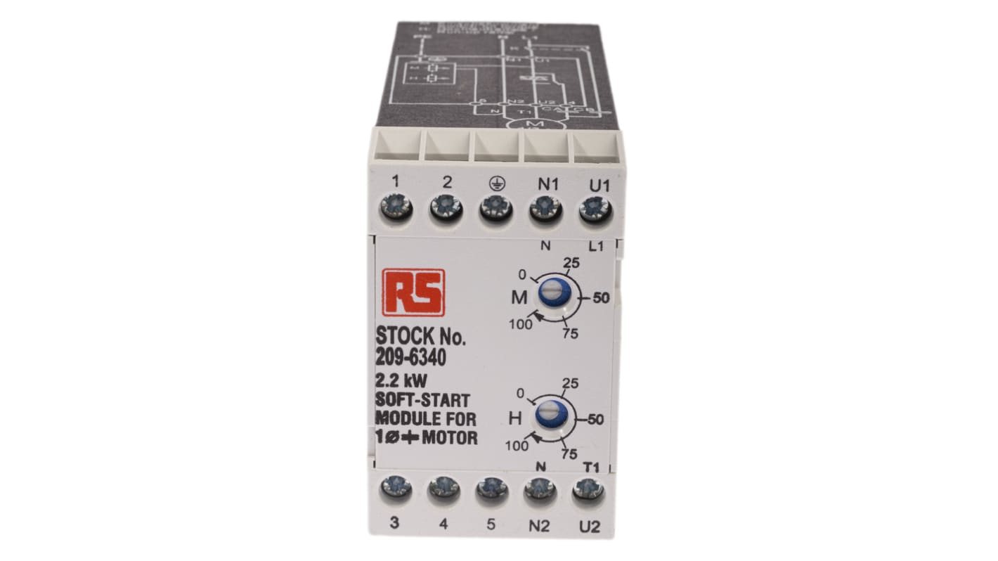 RS PRO Soft Starter, , 2.2 kW, 230 V ac, 1 Phase