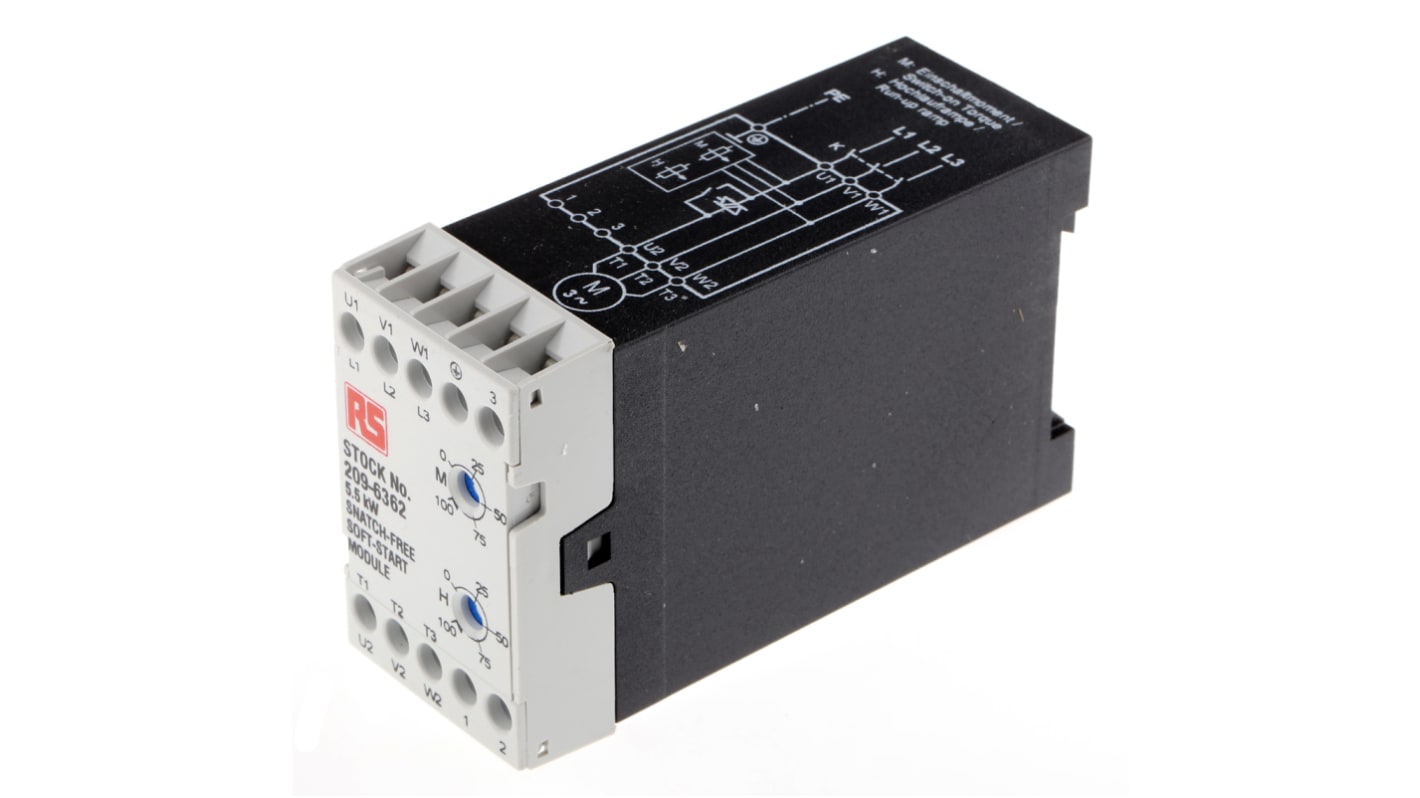 RS PRO Soft Starter, , 5.5 kW, 400 V ac, 3 Phase, IP20
